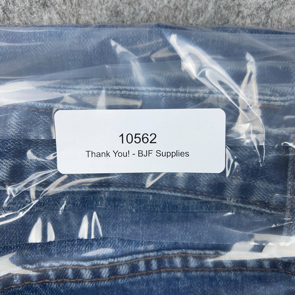 J Crew Jeans Womens 10 Blue Wide Leg Boot Cut Baggy Cotton Denim Pants Y2K VTG - Picture 12 of 12